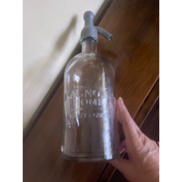Magnolia Home By Joanna Gaines Large Clear Seltzer Bottle Vase - Picture 1 of 9